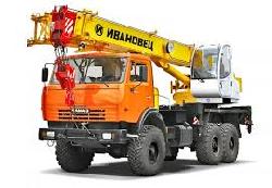 Автокран ИВАНОВЕЦ 25 тонн вездеход