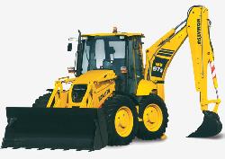 Экскаватор-погрузчик KOMATSU равноколесник Экскаватор-погрузчик KOMATSU равноколесник